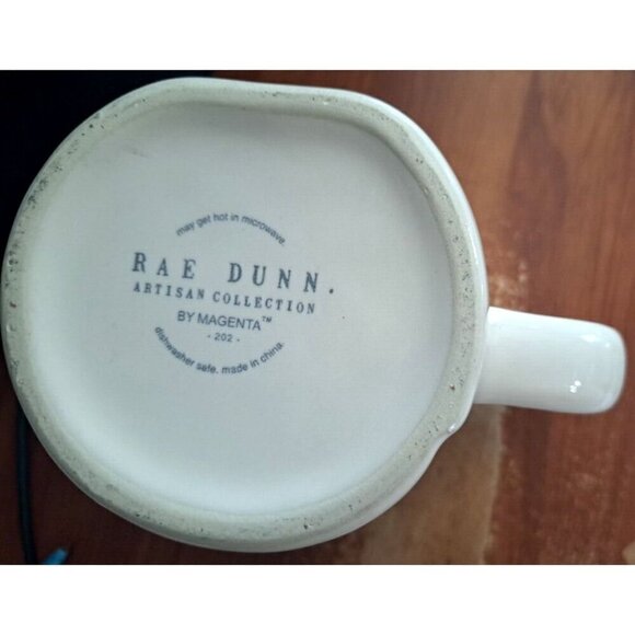Rae Dunn Artisan Collection by Magenta SHINE 20oz. Mug White With Yellow Inside - Picture 8 of 8